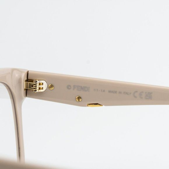 NEW Fendi FE50064F FENDI FIRST 025 Ivory Cream Geometric Eyeglasses - Picture 7 of 10